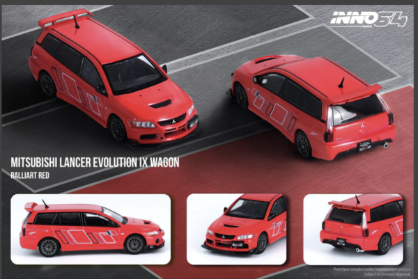 MITSUBISHI LANCER EVOLUTION IX WAGON 2005 RALLIART Rojo - Imagen 3