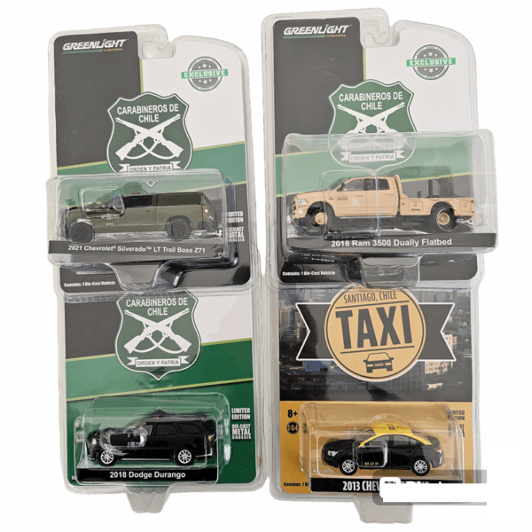 Pack Carabineros Durango Ram Silverado GOPE Taxi 1:64