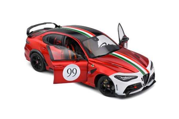 ALFA ROMEO GIULIA GTA-M TRICOLORE MUGELLO 1969 LIVERY 2022 ESC 1:18 - Imagen 4