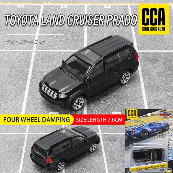 Toyota Land Cruiser Prado negro1:64 negro